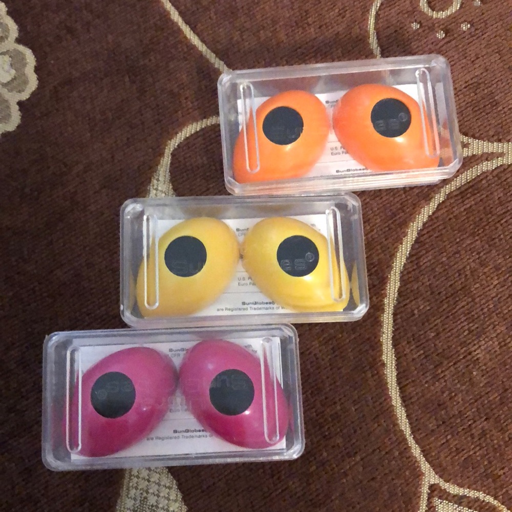 Three pair for $6.  Ultra SunGlobes eyewear protection.